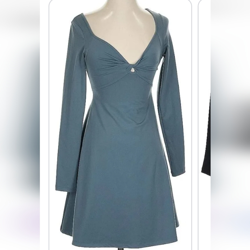 3/$20 Wild Fable Twist Front Long Sleeve Skater Dress Size Small